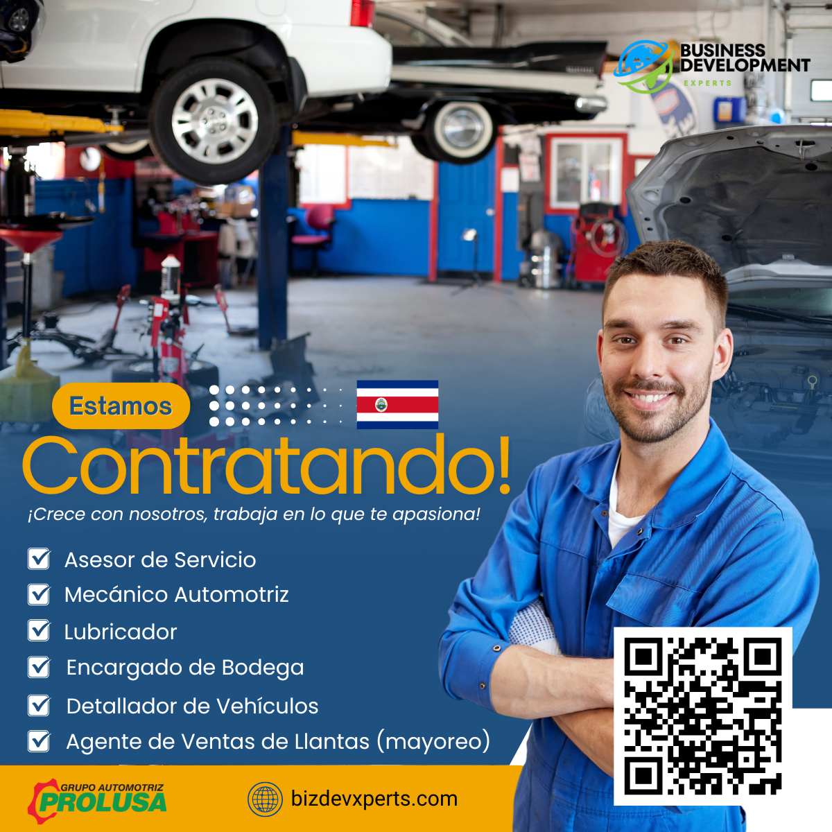 Unete al equipo de Prolusa - Costa Rica