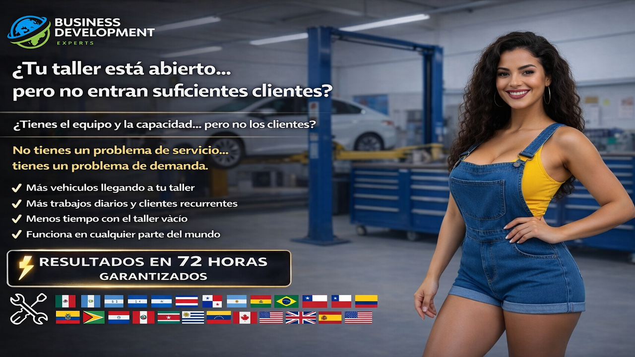 ¿Tu taller está abierto… pero no entran suficientes Clientes?