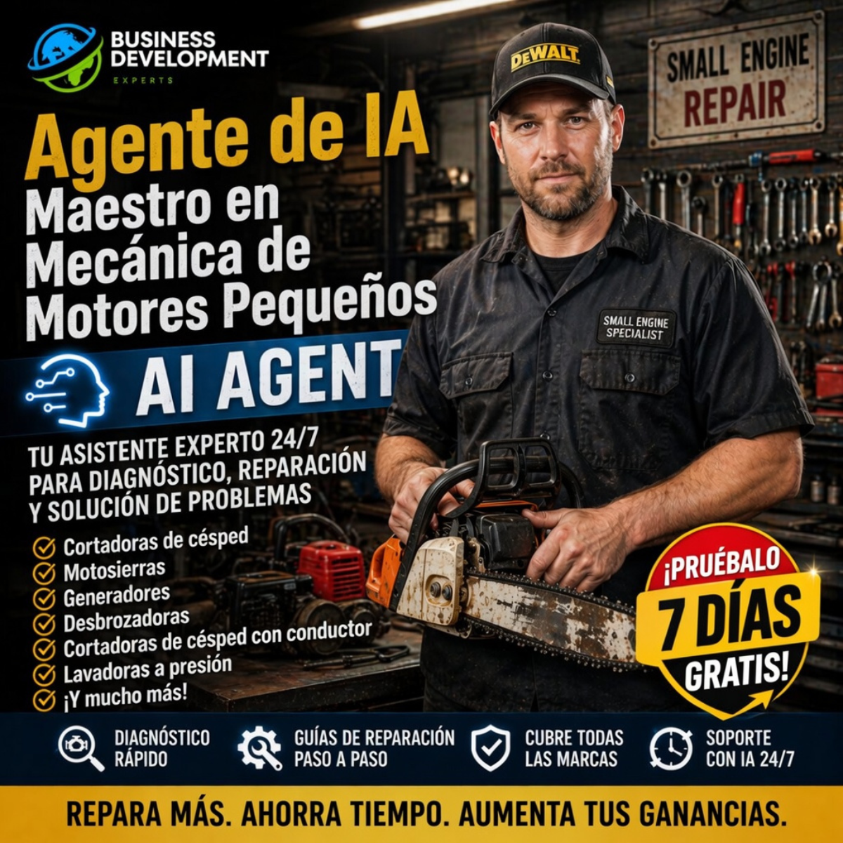 Agente de IA Experto en Mecánica y Diagnóstico de Motores Pequeños