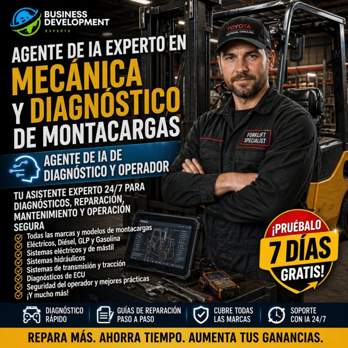 Agente de IA Experto en Mecánica y Diagnóstico de Montacargas