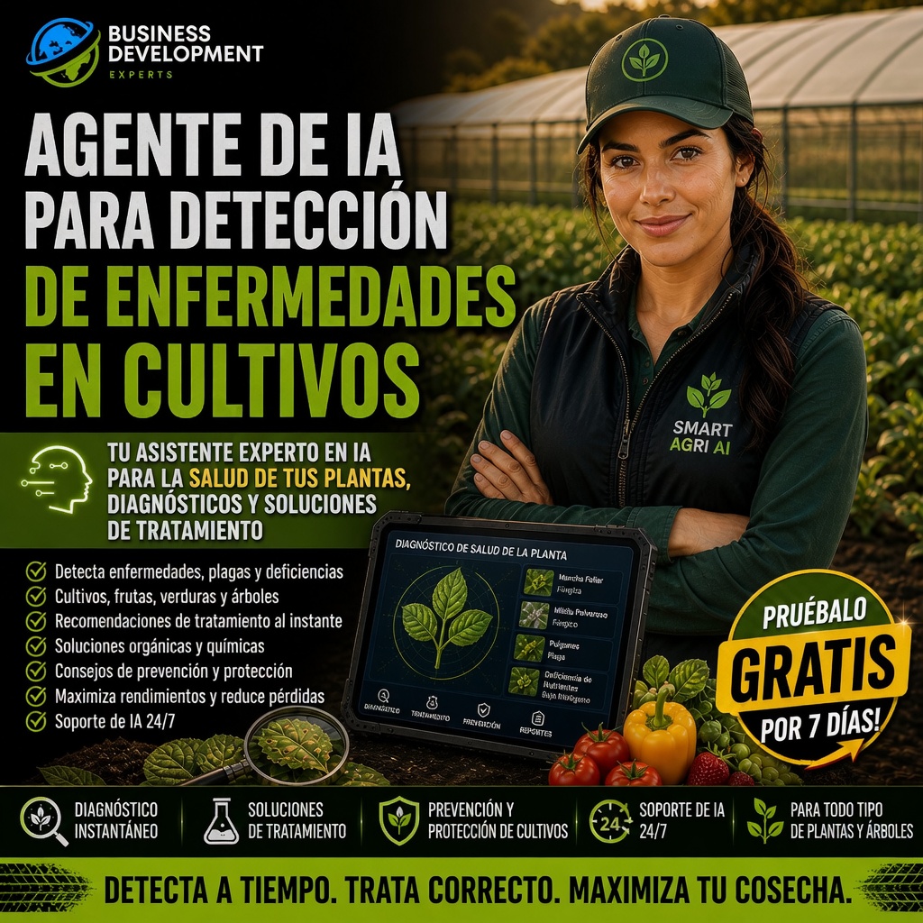 Agente de IA Experto en Detección de Enfermedades en Cultivos