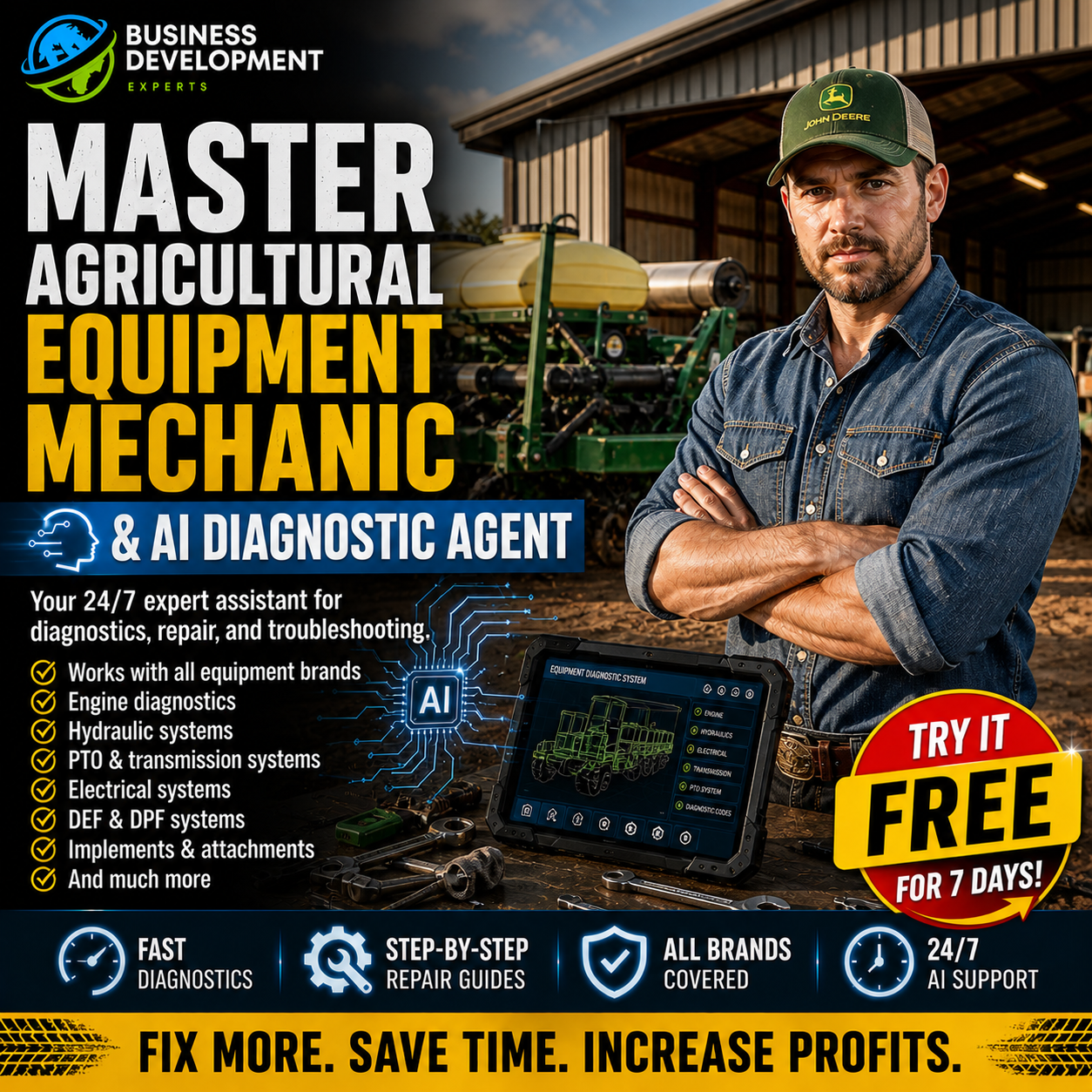 Agricultural Equipment Mechanic and Diagnostic AI Agent